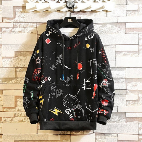 Image of 2020 AUTUMN Spring Fashion High Quality Sweatshirt Men Hip Hop Long Sleeve Pullover Hoodies Sweatshirt Clothes