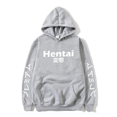 Image of New Winter Anime Senpai  Design Print Fleece Men's Hoodies Sweatshirts Men Women Streetwear Funny Black Hoody Man Winter Clothes