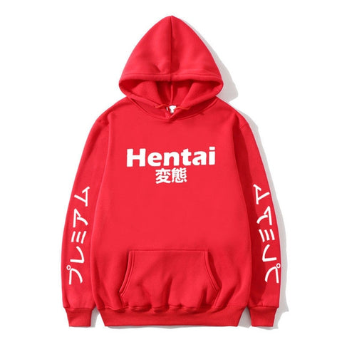 Image of New Winter Anime Senpai  Design Print Fleece Men's Hoodies Sweatshirts Men Women Streetwear Funny Black Hoody Man Winter Clothes