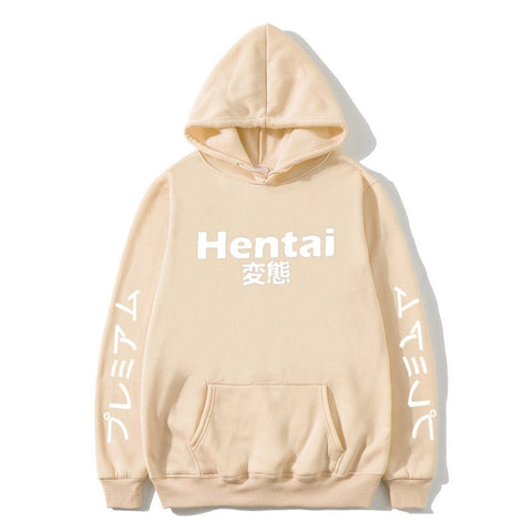 Image of New Winter Anime Senpai  Design Print Fleece Men's Hoodies Sweatshirts Men Women Streetwear Funny Black Hoody Man Winter Clothes