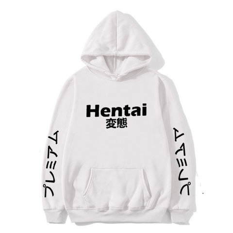 Image of New Winter Anime Senpai  Design Print Fleece Men's Hoodies Sweatshirts Men Women Streetwear Funny Black Hoody Man Winter Clothes
