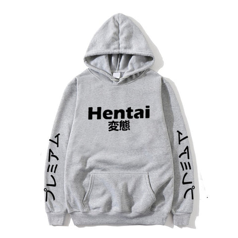 Image of New Winter Anime Senpai  Design Print Fleece Men's Hoodies Sweatshirts Men Women Streetwear Funny Black Hoody Man Winter Clothes