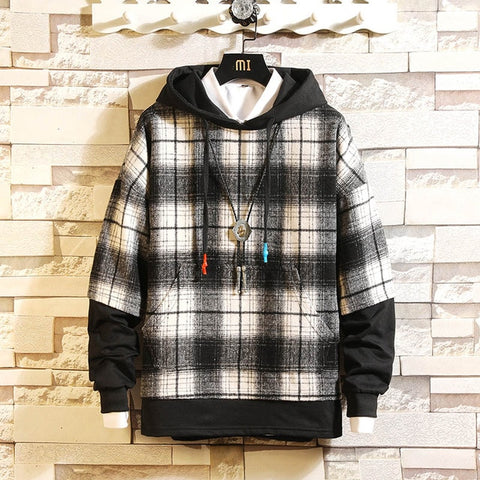 Image of 2020 AUTUMN  Spring Fashion High Quality Sweatshirt Men Hip Hop Long Sleeve Pullover Hoodies Sweatshirt Clothes