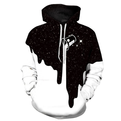 Image of TUNSECHY NEW 2020 Hot Fashion Men/Women 3d Sweatshirts Print Spilled Milk Space Galaxy Hooded Hoodies Thin Unisex Pullovers Tops