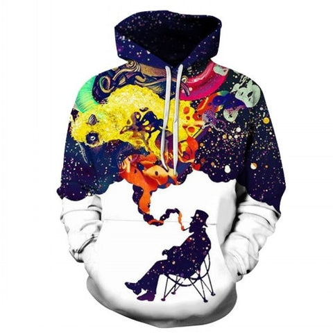 Image of TUNSECHY NEW 2020 Hot Fashion Men/Women 3d Sweatshirts Print Spilled Milk Space Galaxy Hooded Hoodies Thin Unisex Pullovers Tops