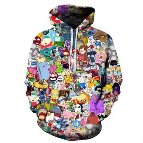 Image of TUNSECHY NEW 2020 Hot Fashion Men/Women 3d Sweatshirts Print Spilled Milk Space Galaxy Hooded Hoodies Thin Unisex Pullovers Tops